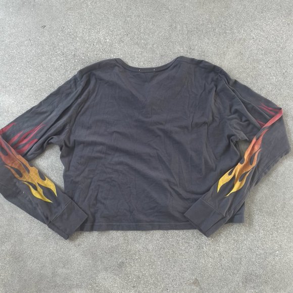 Urban Outfitters No Limit Racing Cropped Long Sleeve Tee - Picture 2 of 2